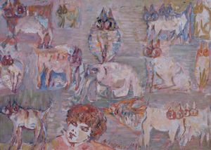 Silvio Loffredo - Gatti e gufo