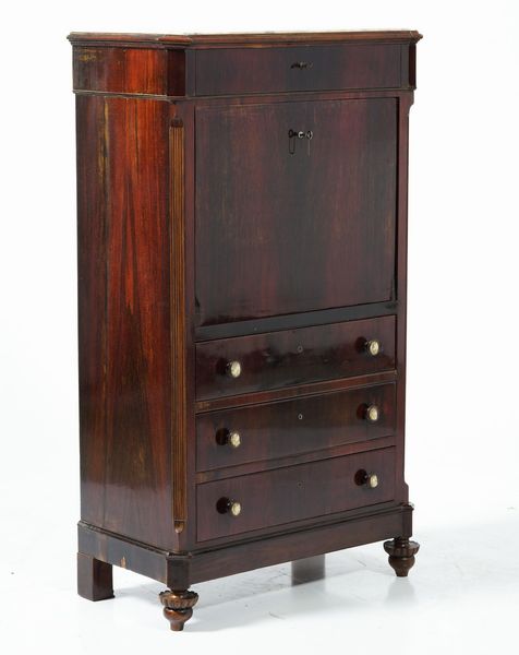 Secretaire lastronato in mogano, XIX secolo  - Asta Antiquariato Luglio - Associazione Nazionale - Case d'Asta italiane