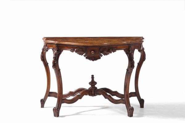 Console e specchiera. Stile �700, fine XIX secolo - inizio XX  - Asta Antiquariato Luglio - Associazione Nazionale - Case d'Asta italiane