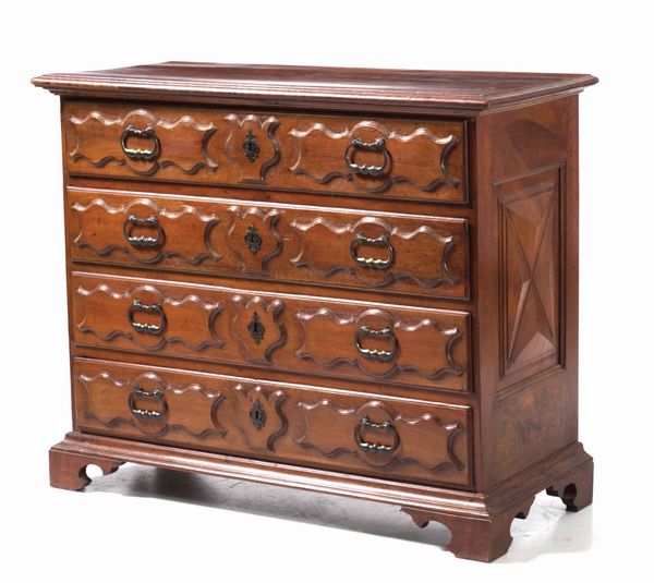 Com� in legno intagliato, Piemonte XVIII-XIX secolo  - Asta Antiquariato Luglio - Associazione Nazionale - Case d'Asta italiane