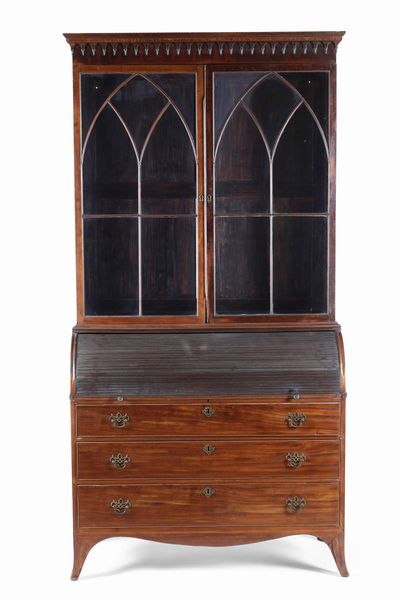 Book case in mogano. Inghilterra, XIX secolo  - Asta Antiquariato Luglio - Associazione Nazionale - Case d'Asta italiane