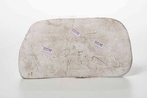 Impronta in gesso della gemma augustea raffigurante l'incoronazione di Augusto  - Asta Antiquariato Luglio - Associazione Nazionale - Case d'Asta italiane