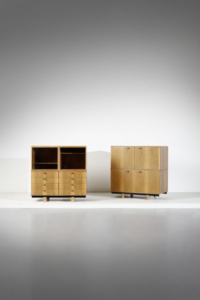 FRATTINI GIANFRANCO (1926 - 2004) : Mobile da soggiorno per Bernini  - Asta Asta 417 | DESIGN E ARTI DECORATIVE DEL NOVECENTO Online - Associazione Nazionale - Case d'Asta italiane