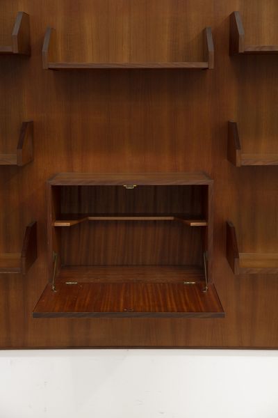 DETTI EDOARDO (1913 - 1984) : attribuito. Parete attrezzata  - Asta Asta 417 | DESIGN E ARTI DECORATIVE DEL NOVECENTO Online - Associazione Nazionale - Case d'Asta italiane