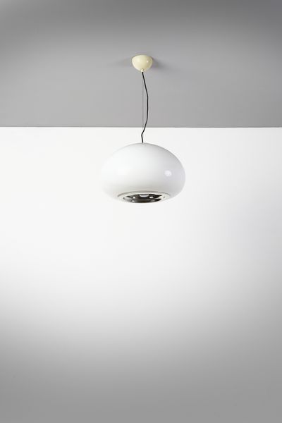 CASTIGLIONI ACHILLE (1918 -2002) & PIERGIACOMO (1913 - 1968) : Lampada a sospensione Black and White per Flos  - Asta Asta 417 | DESIGN E ARTI DECORATIVE DEL NOVECENTO Online - Associazione Nazionale - Case d'Asta italiane
