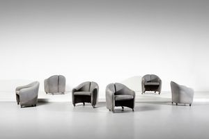 BORSANI OSVALDO (1911 - 1985) - Sei poltroncine PS142 per Tecno