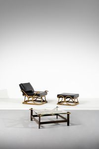 ISA BERGAMO - Tavolino, poltrona e poggiapiedi