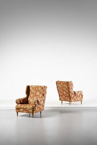 GARDELLA IGNAZIO (1905 - 1999) - nello stile di. Coppia di poltrone