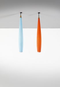 VISTOSI GINO (1925 - 1980) - Coppia di lampade a sospensione