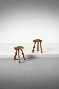 MANIFATTURA ITALIANA - Coppia di sgabelli