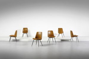 RINALDI GASTONE (1920 - 2006) - Sei sedie DU22 per Rima