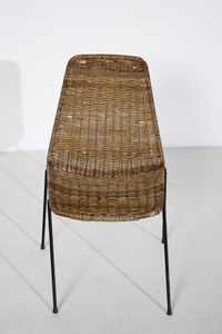 LEGLER GIAN FRANCO  (n. 1922) : Quattro sedie Basket per Bonacina  - Asta Asta 417 | DESIGN E ARTI DECORATIVE DEL NOVECENTO Online - Associazione Nazionale - Case d'Asta italiane