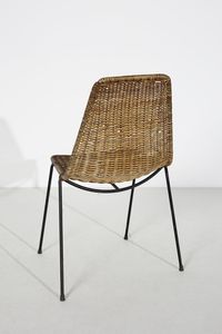 LEGLER GIAN FRANCO  (n. 1922) : Quattro sedie Basket per Bonacina  - Asta Asta 417 | DESIGN E ARTI DECORATIVE DEL NOVECENTO Online - Associazione Nazionale - Case d'Asta italiane