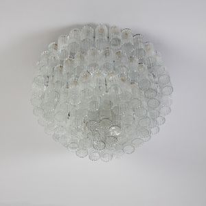 MANIFATTURA MURANESE : Coppia di lampade a sospensione  - Asta Asta 417 | DESIGN E ARTI DECORATIVE DEL NOVECENTO Online - Associazione Nazionale - Case d'Asta italiane