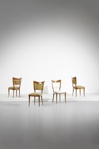 BORSANI OSVALDO (1911 - 1985) - attribuito. Quattro sedie