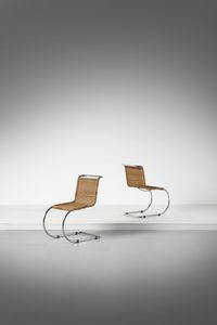 MIES VAN DER ROHE LUDWIG (1886 - 1969) - Coppia di sedie MR10
