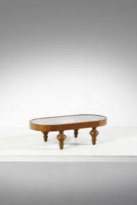 VIGO NANDA (1936 - 2020) - Tavolo da salotto Nuovi Barbari per Vetreria Artistica Macherio