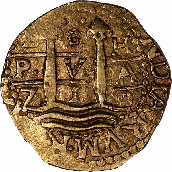 Perù, FILIPPO V DI SPAGNA, 1700-1746 : Doblone da 8 Escudos  - Asta Numismatica - Associazione Nazionale - Case d'Asta italiane