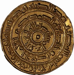 Fatimidi, Califfi d'Egitto, Al-Mu'izz liDin Allah (341-365 AH/953-975 d.C.) : Dinar  - Asta Numismatica - Associazione Nazionale - Case d'Asta italiane