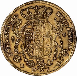 Regno di Napoli, FERDINANDO IV DI BORBONE, 1759-1799 : 6 Ducati  - Asta Numismatica - Associazione Nazionale - Case d'Asta italiane