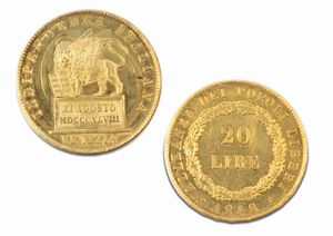 Venezia, GOVERNO PROVVISORIO, 1848-1849 - LIRE 20