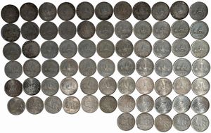 Repubblica Italiana : lotto composto da 71 esemplari di monete da 500 Lire  - Asta Numismatica - Associazione Nazionale - Case d'Asta italiane