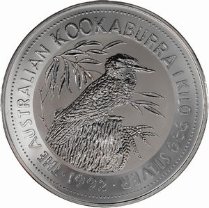 Australia, ELIZABETH II, 1952-2022 : 30 Dollari The Australian Kookaburra  - Asta Numismatica - Associazione Nazionale - Case d'Asta italiane