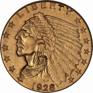 Stati Uniti d'America - 2 e 1/2 dollari Indian Head