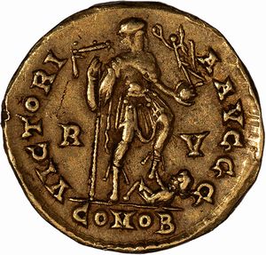 Impero Romano, ONORIO, 393-423 d.C. : Solido  - Asta Numismatica - Associazione Nazionale - Case d'Asta italiane