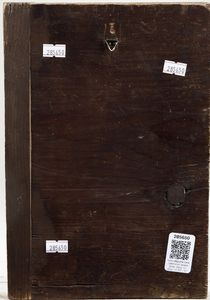 Icona raffigurante Santa Caterina con l�aureola dorata. Grecia, XIX secolo  - Asta Argenti - Associazione Nazionale - Case d'Asta italiane