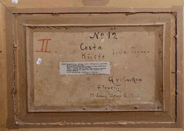 Alexander von Sukow : Santa Margherita da Villa Pagana  - Asta Dipinti del XIX-XX secolo - Associazione Nazionale - Case d'Asta italiane