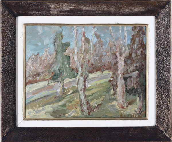 ROCCO BORELLA : Alberi  - Asta Dipinti del XIX-XX secolo - Associazione Nazionale - Case d'Asta italiane