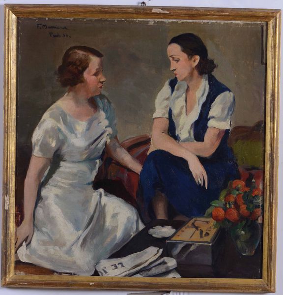 Maimeri Figure  - Asta Dipinti del XIX-XX secolo - Associazione Nazionale - Case d'Asta italiane