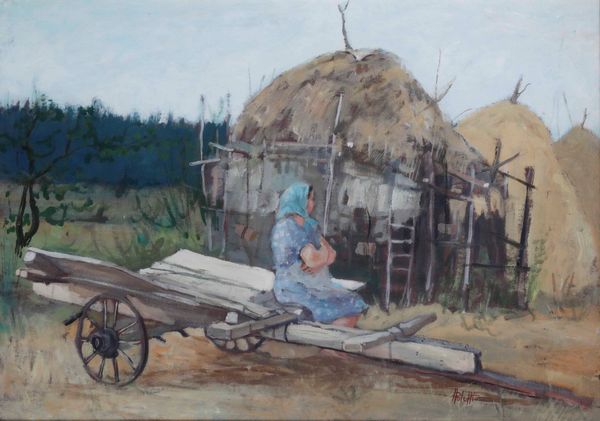 Luigi Poletti (XX secolo) Dopo una giornata di lavoro nei campi  - Asta Dipinti del XIX-XX secolo - Associazione Nazionale - Case d'Asta italiane
