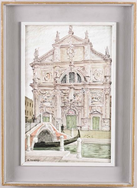 Alessandro Pandolfi : S. Moise, Venezia  - Asta Dipinti del XIX-XX secolo - Associazione Nazionale - Case d'Asta italiane