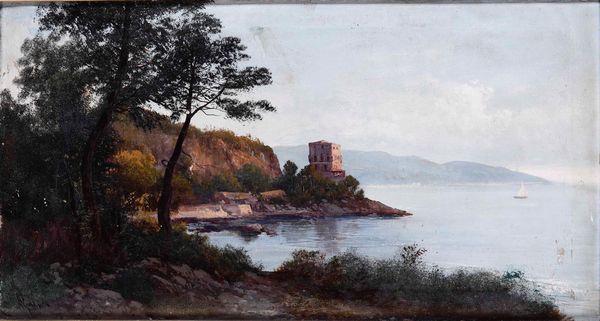 Henry Markò : Coppia di marine  - Asta Dipinti del XIX-XX secolo - Associazione Nazionale - Case d'Asta italiane