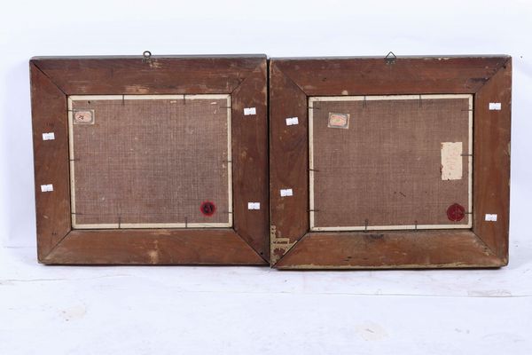 Dentella Marina con barche a vela, Marina con scogli  - Asta Dipinti del XIX-XX secolo - Associazione Nazionale - Case d'Asta italiane