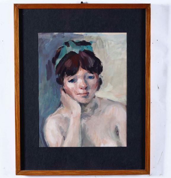 Teonesto De Abate : Figura femminile  - Asta Dipinti del XIX-XX secolo - Associazione Nazionale - Case d'Asta italiane