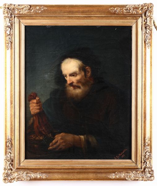 Matuschka (?) Ritratto di anziano  - Asta Dipinti del XIX-XX secolo - Associazione Nazionale - Case d'Asta italiane