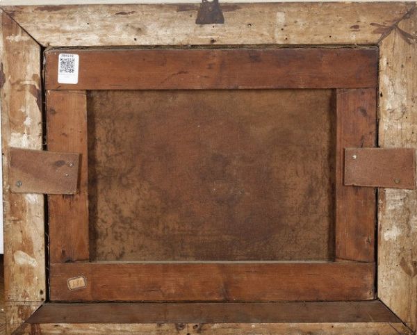 Anonimo del XIX secolo Passerella sul fiume  - Asta Dipinti del XIX-XX secolo - Associazione Nazionale - Case d'Asta italiane