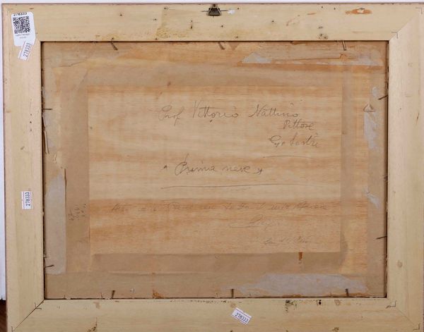 Vittorio Nattino : Prima neve  - Asta Dipinti del XIX-XX secolo - Associazione Nazionale - Case d'Asta italiane