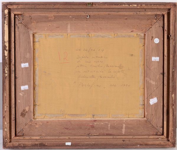 Emilio Bocciardo : Portofino, 1920  - Asta Dipinti del XIX-XX secolo - Associazione Nazionale - Case d'Asta italiane