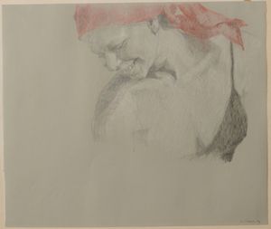 Carl Timner - Studio per figura femminile