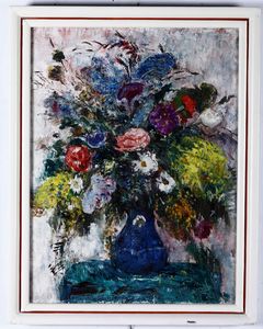 Antal Jancsek - Due nature morte floreali