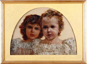 Elda Oliva Borzino - Elda Oliva Borzino (1863-1927) Due fanciulle