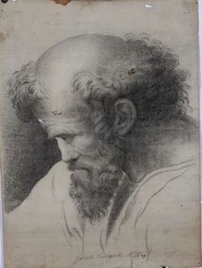 Gabriele Castagnola - Figura virile barbuta