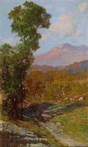 Cesare Bentivoglio, Attribuito a - Primavera in montagna