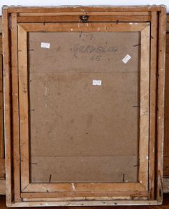 Riccardo Gardella (1909 - 1986) Veduta di campagna con chiesa  - Asta Dipinti del XIX-XX secolo - Associazione Nazionale - Case d'Asta italiane