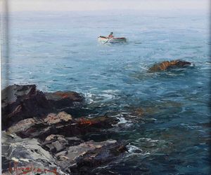 GIUSEPPE ARIGLIANO - Imbarcazione con pescatore