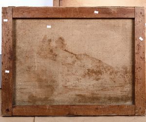 Anonimo del XIX secolo Lavandaia al fiume  - Asta Dipinti del XIX-XX secolo - Associazione Nazionale - Case d'Asta italiane